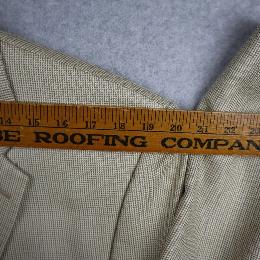 Ralph Lauren Sport Coat Mens 44R Tan Micro-Houndstooth Two-Button Blazer Canada